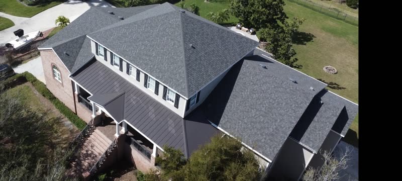 Shingle and metal roof