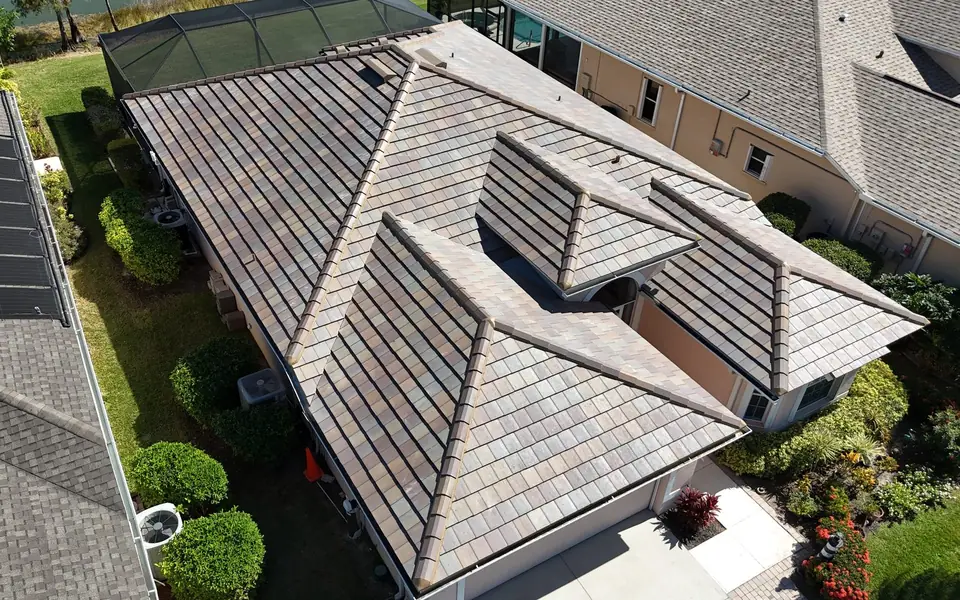 Concrete tile re-roof by Providential